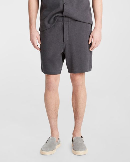 Vince Gray Boucle Pull-On Shorts for men