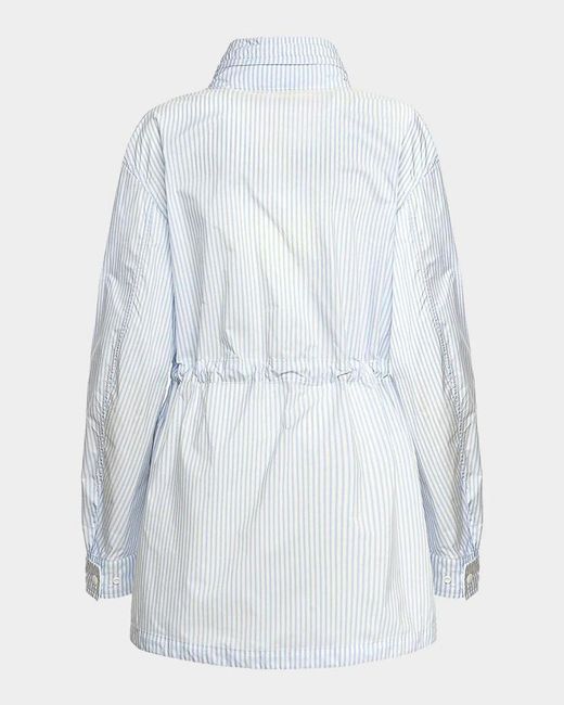 Malo Blue Oversized Field Jacket
