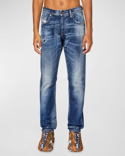 DIESEL Blue 2019 D-strukt L.32 Medium-wash Denim Jeans for men