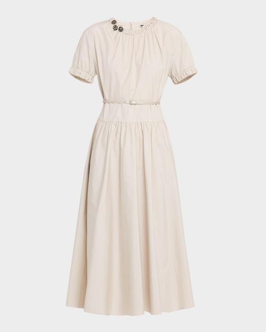 good luck gem button front midi dress Shelby Button Top Dress — Sage Green Midi