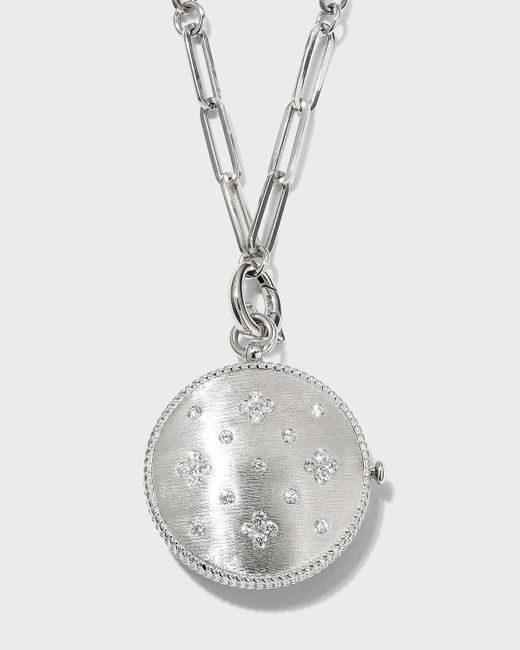 Roberto Coin Venetian Princess 18k White Gold Diamond Necklace