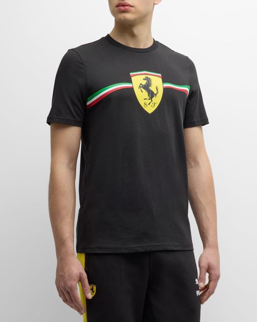 PUMA Black X Ferrari Race Shield Heritage T-Shirt for men
