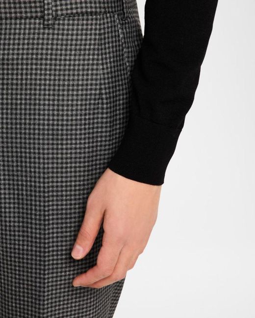 Brioni Gray Apos;S Wool Check Suit for men