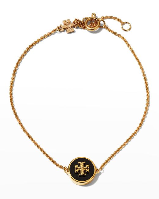 Tory Burch Metallic Kira Enamel Chain Bracelet