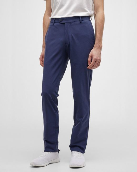 Peter Millar Blue Surge Performance Stretch Trousers for men