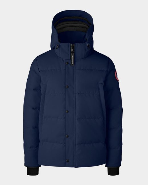 Canada Goose Blue Wyndham Parka W/ Removable Hood for men