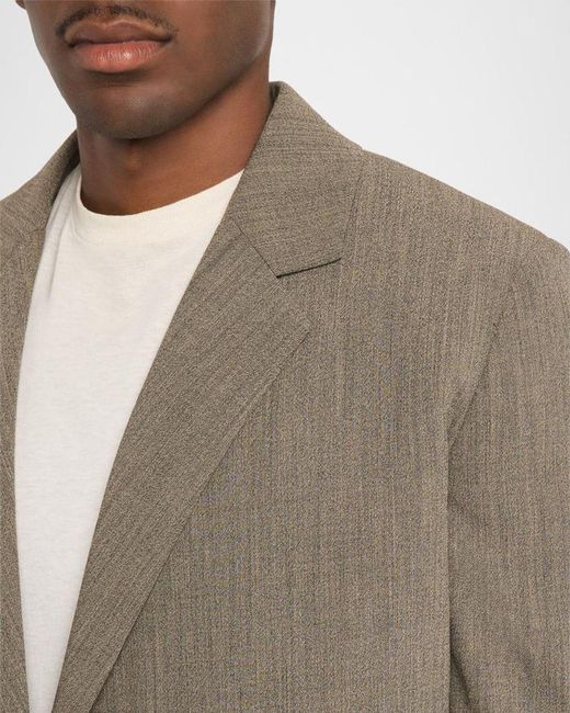 The Row Natural Apos;S Devlin Wool Concealed-Front Blazer