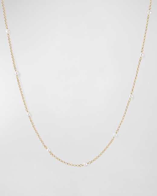 David Yurman White Cable Collectibles Pearl Necklace, 36"l
