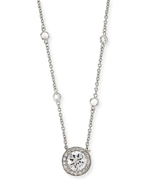 Fantasia by Deserio White Cubic Zirconia By-The-Yard Pendant Necklace