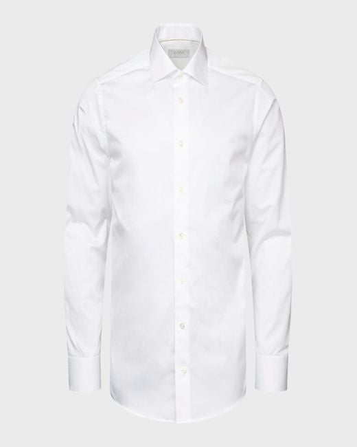 Eton of Sweden White Slim Fit Elevated Twill Shirt for men