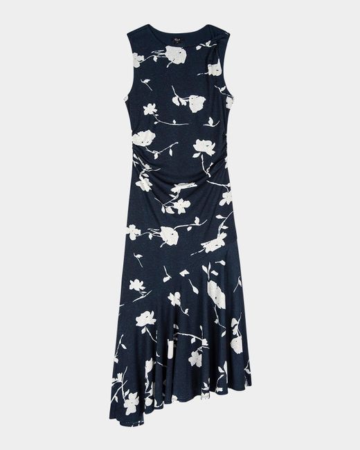 Rails Blue Daija Asymmetric Midi Dress