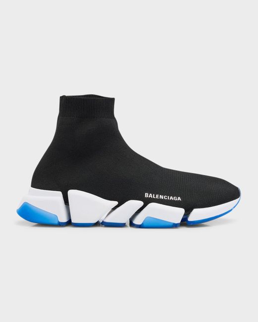 Balenciaga Black Speed 2.0 Knit Sock Sneakers for men