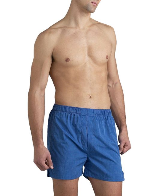 Neiman Marcus Blue Full-cut Boxers for men