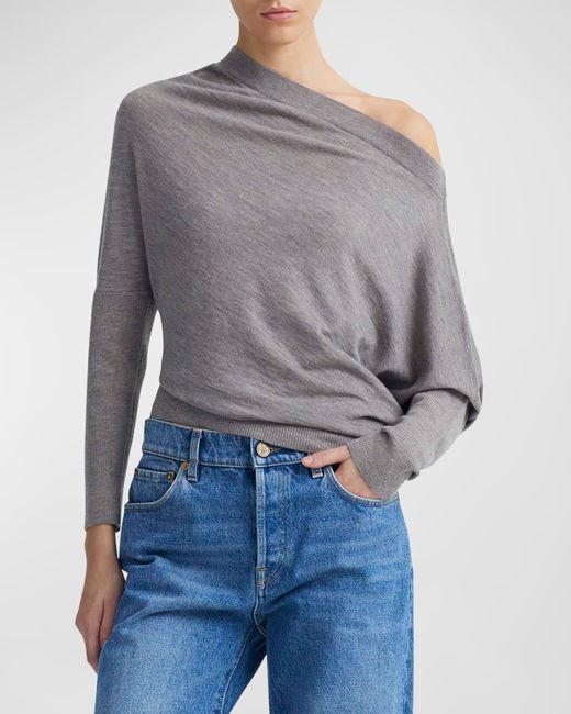 Altuzarra Gray Grainge Cashmere Off-Shoulder Sweater