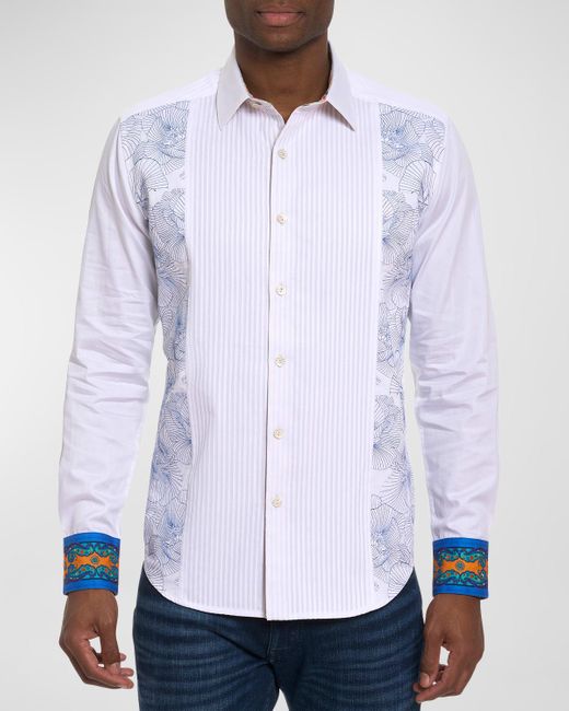 Robert Graham White Pleiades Button-Down Shirt for men