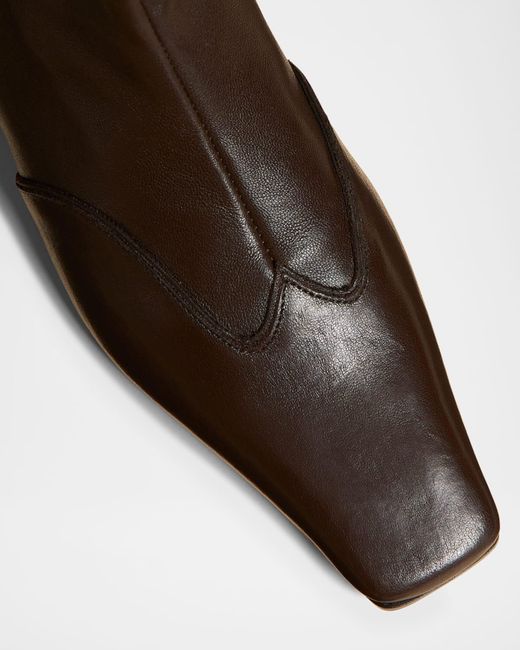 Khaite Brown Nevada Stretch Low Boot