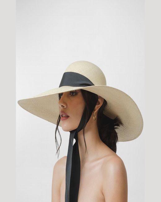 Sensi Studio Natural Lady Ibiza Large-Brim Beach Hat