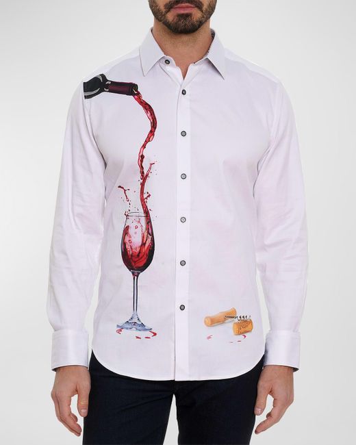 Robert Graham White Pinot Noir 2 Stretch Sport Shirt for men