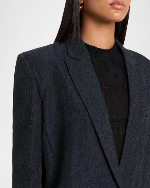 IRO Blue Bonna Wool-Blend Blazer