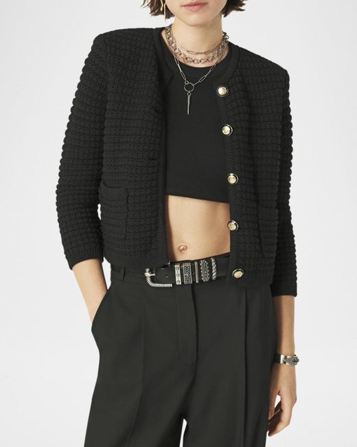 Ba&sh Black Gaspard Cardigan