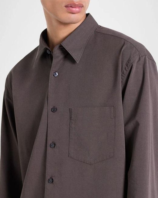 Theory Purple Apos;S Weekend Button-Front Shirt for men