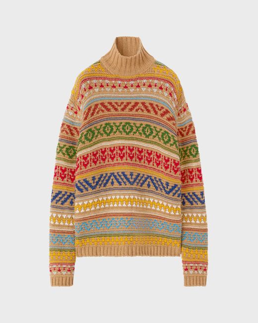 Loro Piana Multicolor Bernina High-neck Cashmere Sweater