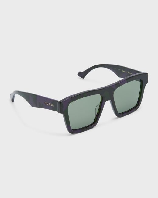 Gucci Multicolor GG0962Sm Acetate Rectangle Sunglasses for men