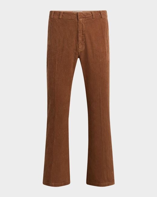 Hudson Jeans Men's Brown Walker Bootcut Corduroy Pants