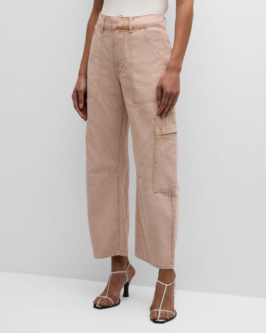 Citizens of Humanity Natural Marcelle Straight Twill Cargo Pants