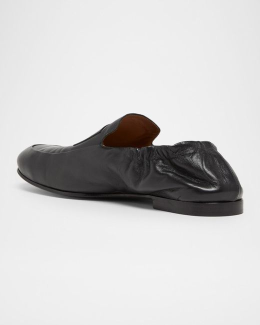 Givenchy Black Apos;S Leather Elasticized Loafers for men