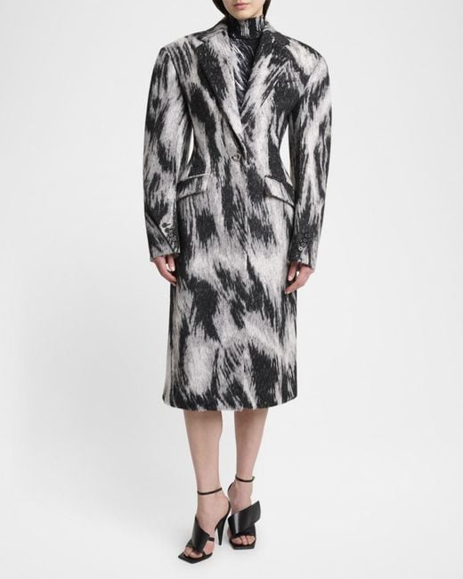 Givenchy Multicolor Animal Cocoon Coat