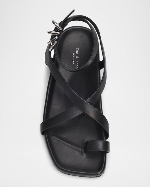 Rag & Bone Metallic Rue Leather Sandals