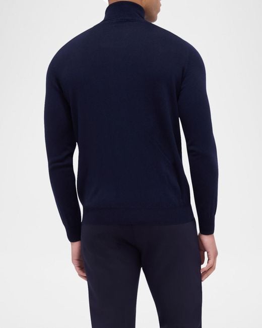 Bugatchi Blue Apos;S Wool Turtleneck Sweater for men
