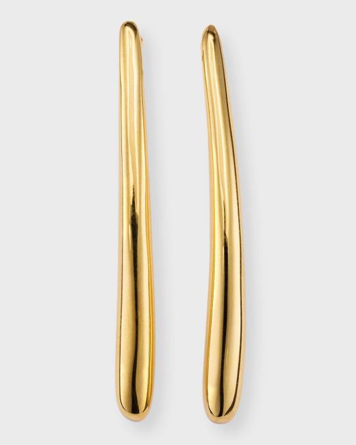 Lisa Nik Metallic 18k Yellow Gold Line Earrings
