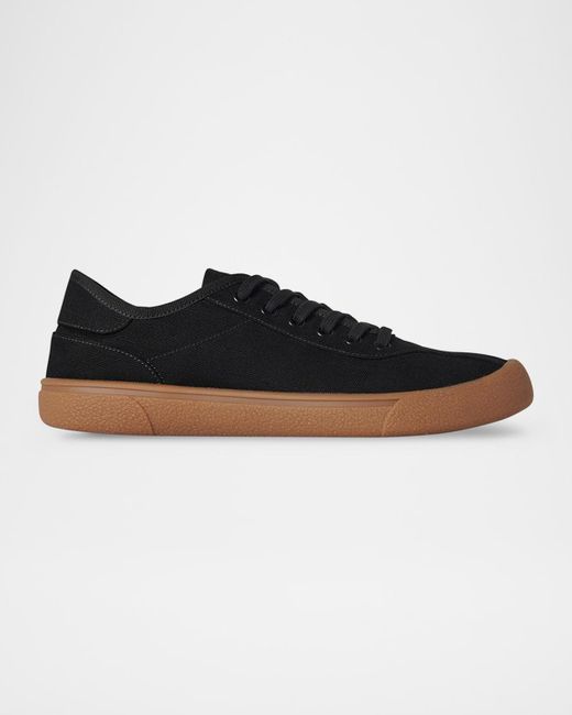 The Row White Linen Canvas Sneakers