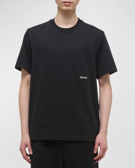 Helmut Lang Black Metal Tag T-Shirt for men