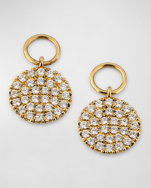 Lisa Nik Metallic Sparkle 18K Diamond Earring Charms