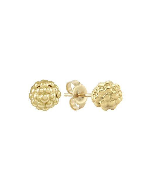 Lagos Metallic 18k Gold Stud Earrings