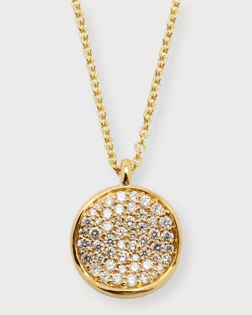 Ippolita Metallic Small Flower Pendant Necklace In 18k Gold With Diamonds
