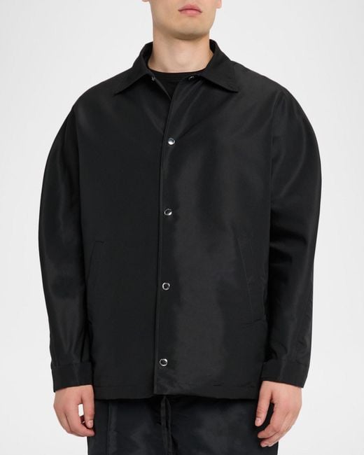 Givenchy Black Apos;S Logo Coach Jacket for men