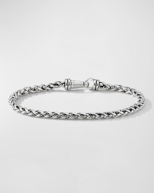 David Yurman Metallic Wheat Chain Bracelet for men