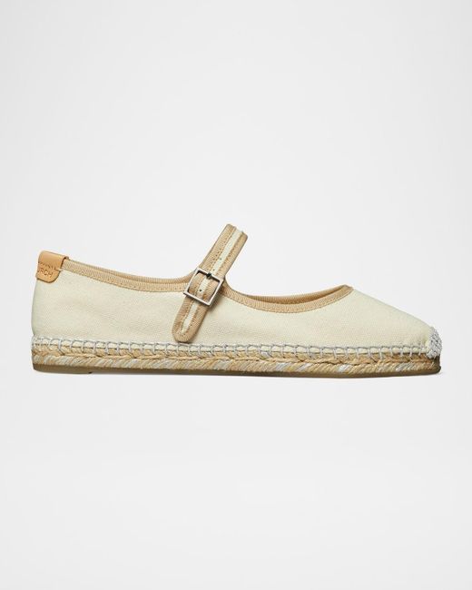Tory Burch White Mary Jane Espadrilles
