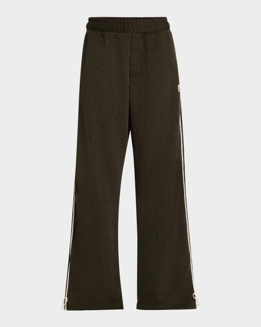 Golden Goose Deluxe Brand Multicolor Pinstriped Tech Jersey Joggers for men