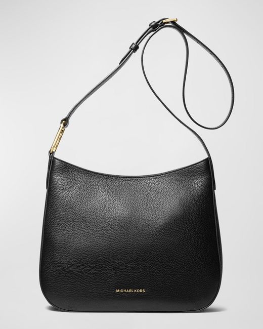 MICHAEL Michael Kors Black Kensington Large Zip Leather Crossbody Bag