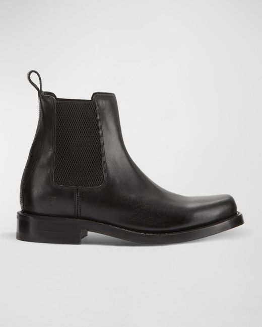 Frye Black Conway Leather Chelsea Boots for men