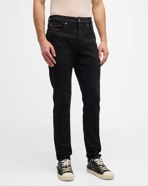 G-Star RAW Black D Staq 3D Slim Jeans for men