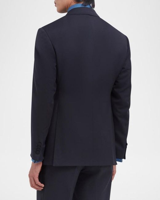 Dunhill Blue Apos;S Double-Breasted Peak Lapel Dinner Jacket for men