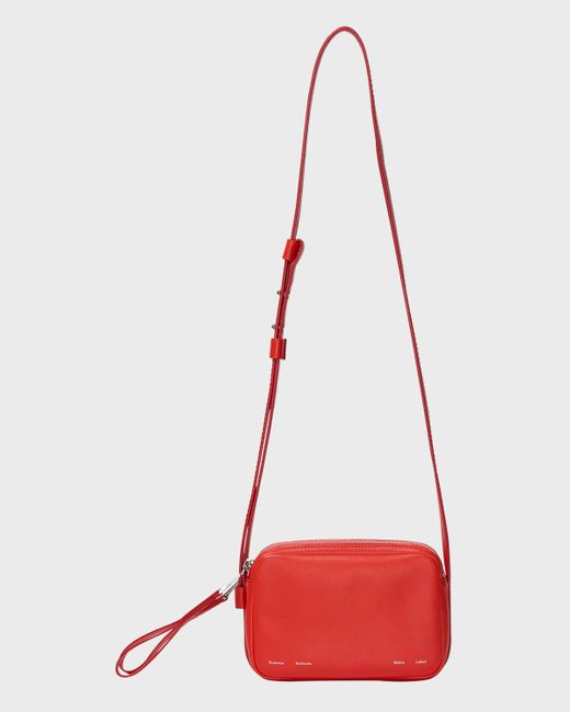 Proenza Schouler Red Watts Leather Camera Shoulder Bag