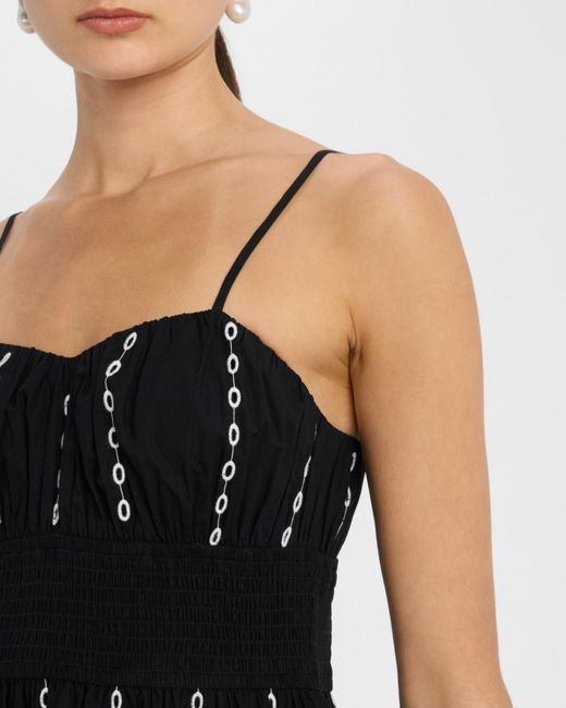 sachin and babi light blue dress Never Fully Dressed seashell print mesh cami dress in black