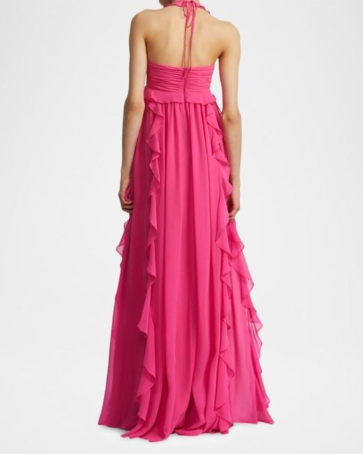 bcbg pink dress Preloved BCBGMAXAZRIA Dresses back detail 100% Silk BCBG Pink Formal